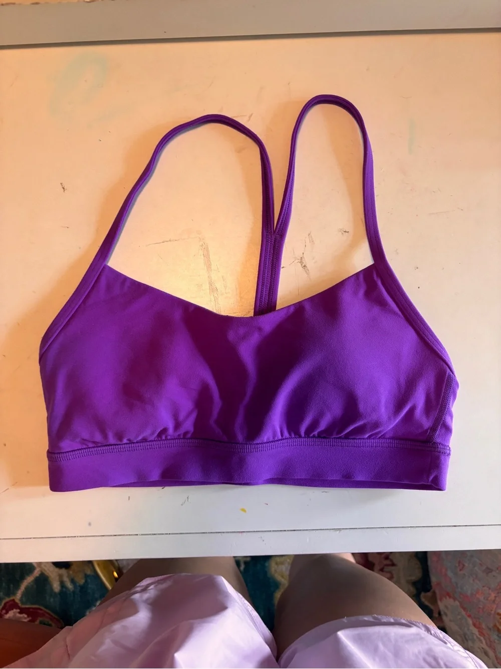 Lululemon Flow Y Nulu Bra in Purple